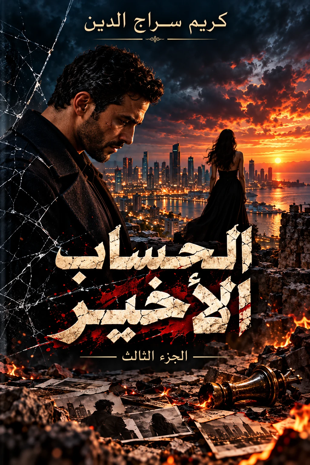 غلاف رواية الحساب الأخير — كريم سراج الدين