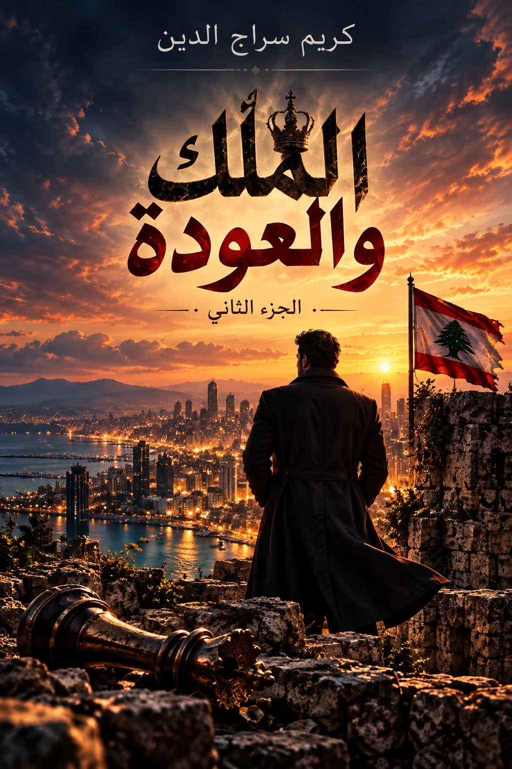 غلاف رواية الملك والعودة — كريم سراج الدين